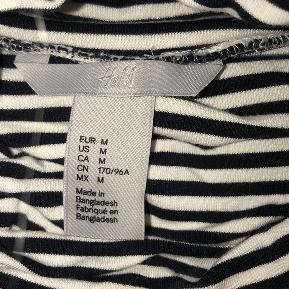 ✨navy and white striped turtleneck long sleeve✨ - Picture 4 of 5